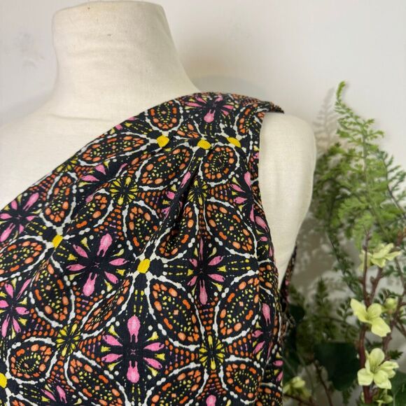 ANTHROPOLOGIE | one-shoulder linen top | medium | linen - Picture 3 of 12